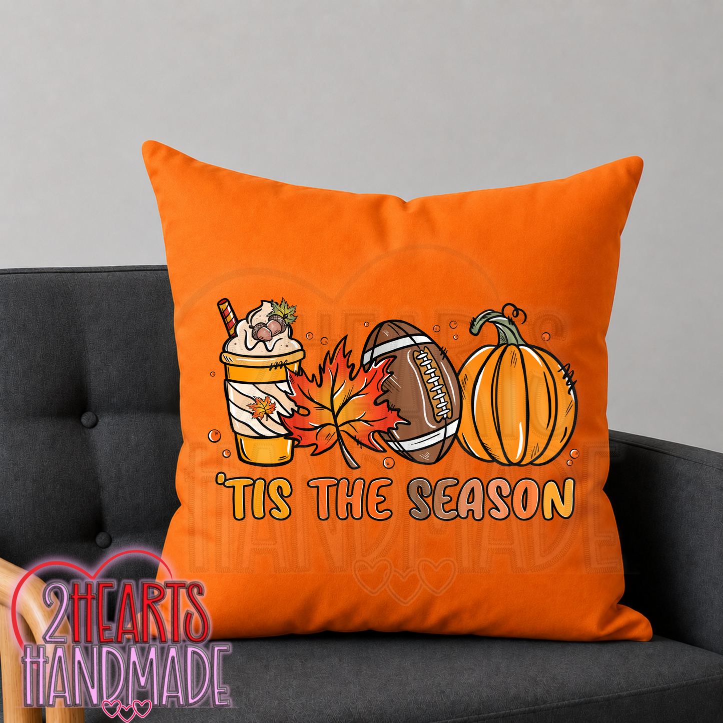 Tis The Season With All The Fall Things Throw Pillow Cover (Pillow NOT Included)