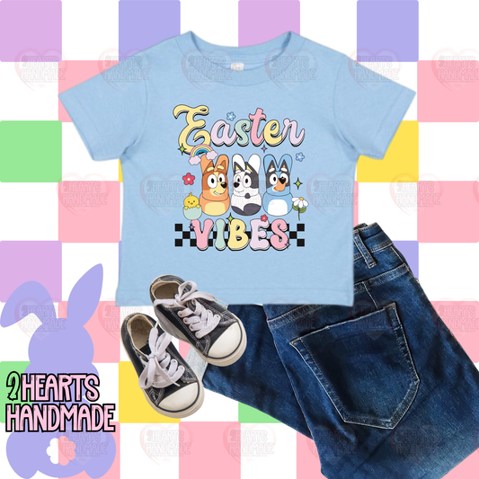 Easter Vibes with a Blue Dog