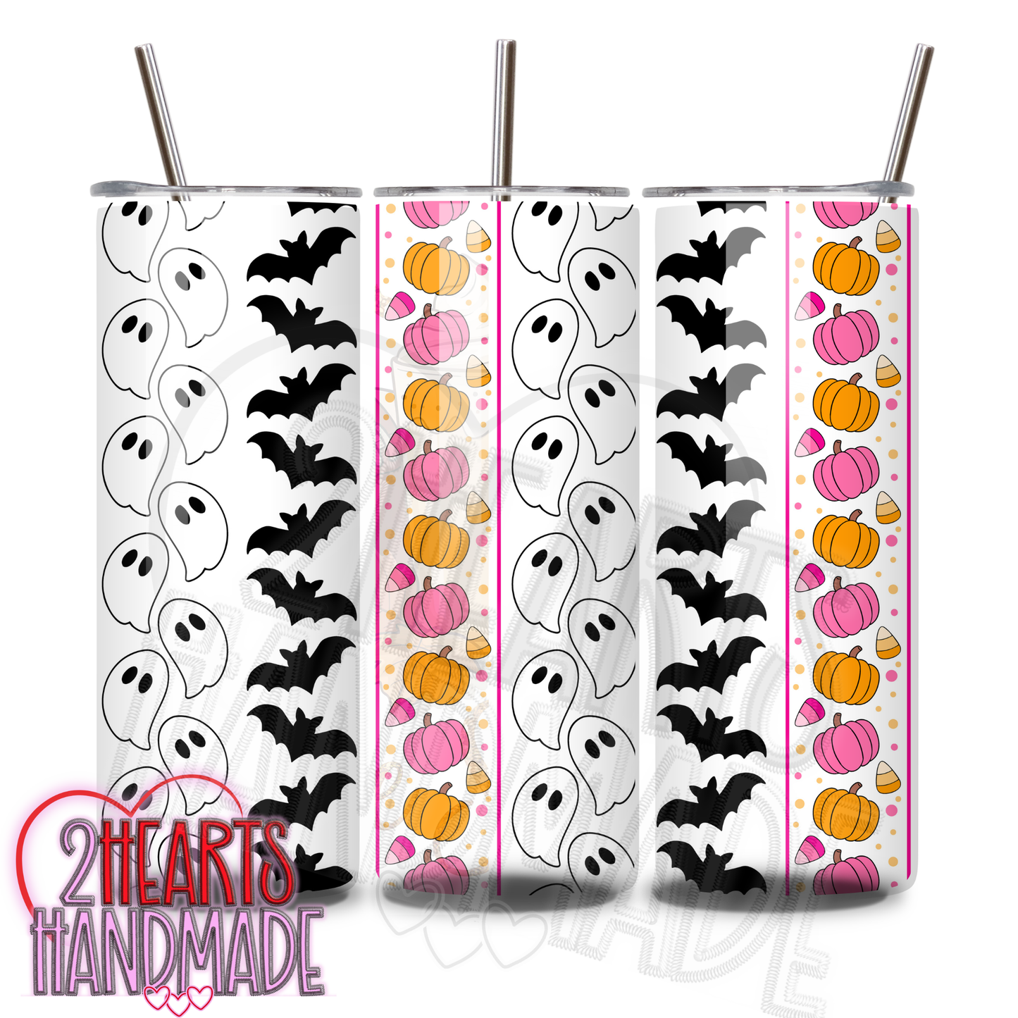 Fun Halloween Bats, Ghosts, Pumpkins Tumbler