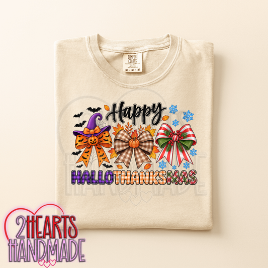 Happy HallowThanksMas Bows