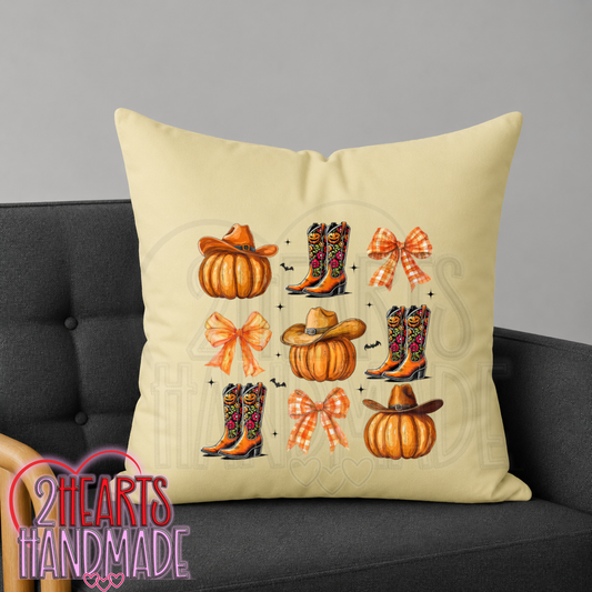 Fall Boots Throw Pillow Cover (Pillow NOT Included)