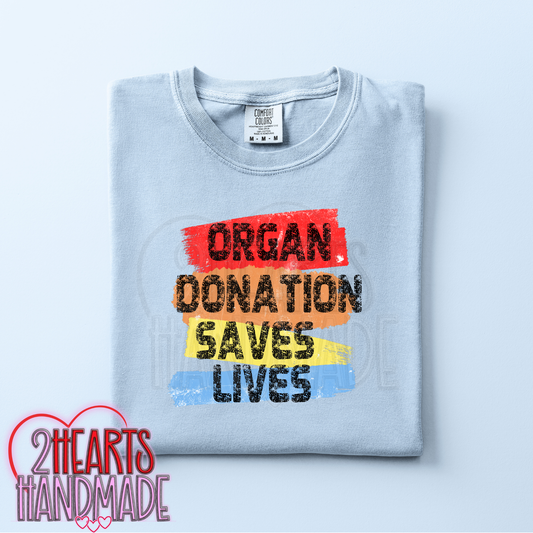 Organ Donation Saves Lives Colorful