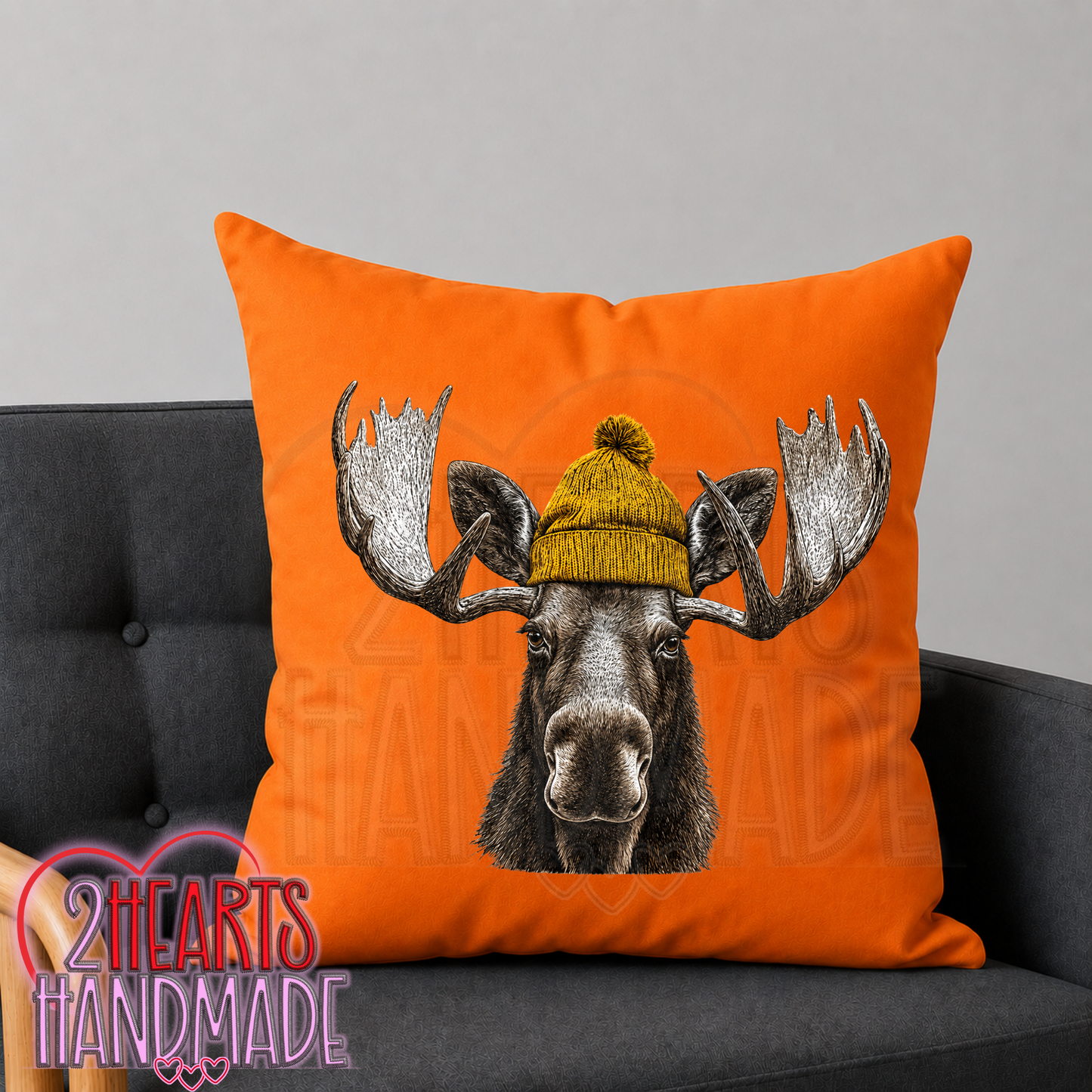 Just a Fall Moose Throw Pillow Cover (Pillow NOT Included)