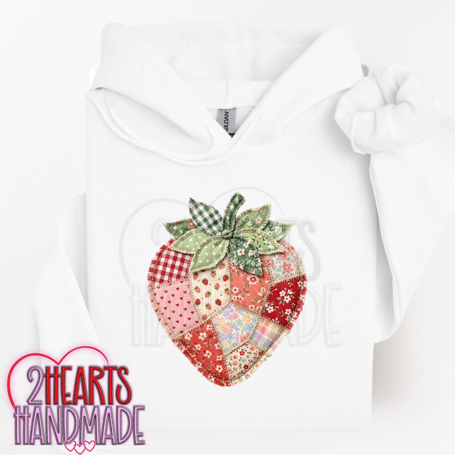 Faux Patchwork Strawberry