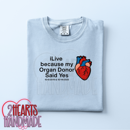 iLive Because my Organ Donor Said Yes