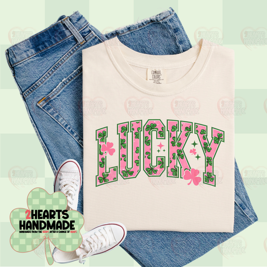 Lucky (Pink Shamrocks)