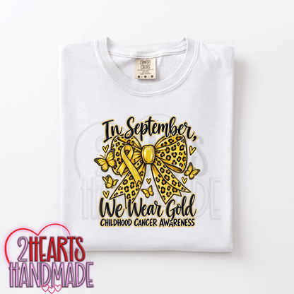 In September, We Wear Gold Childhood Cancer Awareness