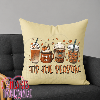 Til The Season Coffees Throw Pillow Cover (Pillow NOT Included)