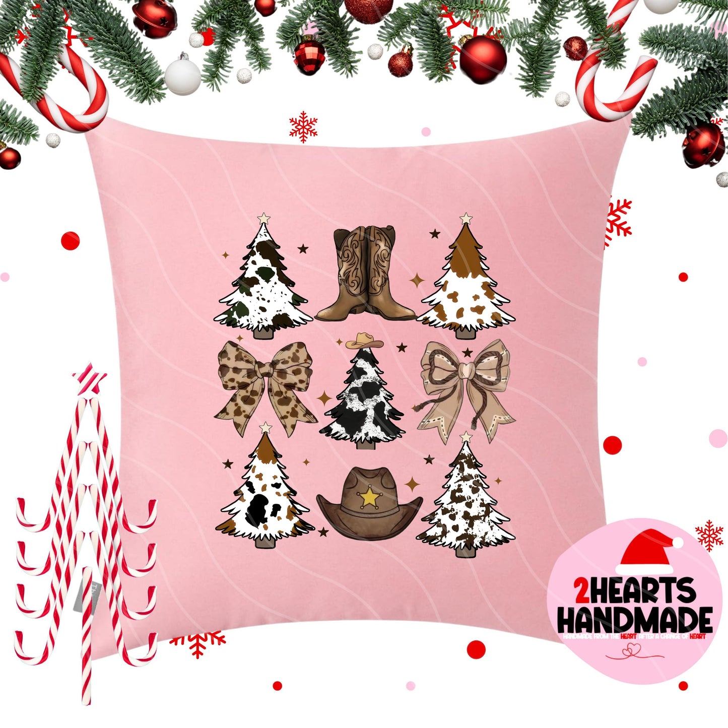 Western Trees & Boots Pillow Sham