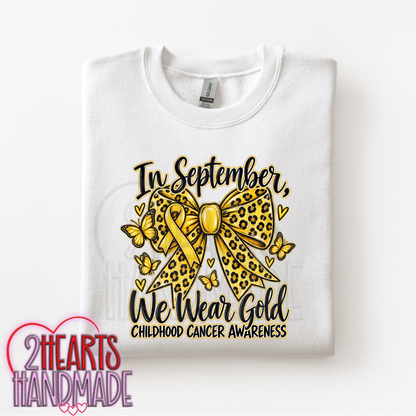 In September, We Wear Gold Childhood Cancer Awareness