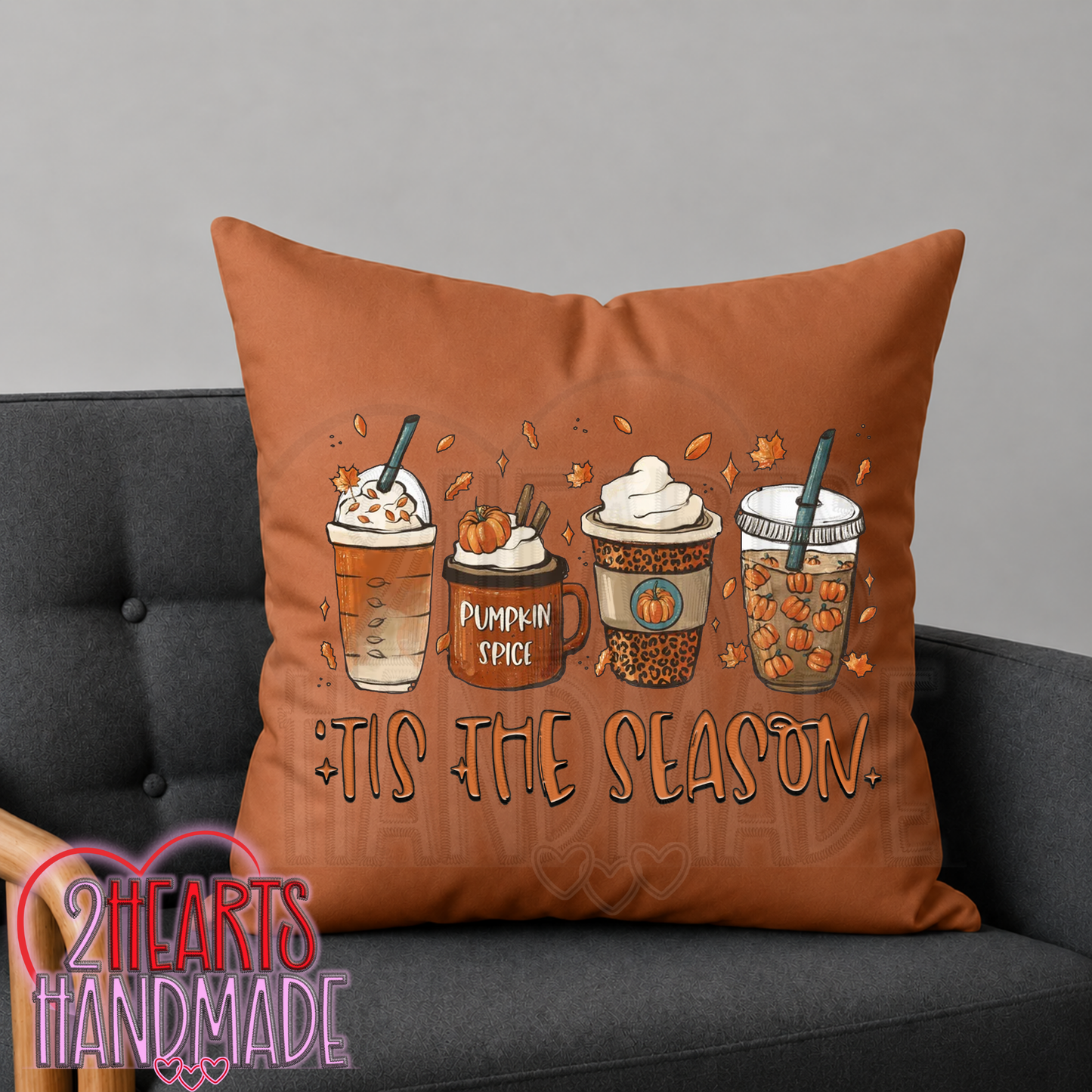Til The Season Coffees Throw Pillow Cover (Pillow NOT Included)