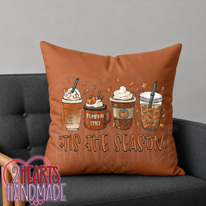Til The Season Coffees Throw Pillow Cover (Pillow NOT Included)