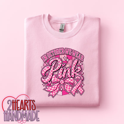 Breast Cancer Awareness: In October We Wear Pink (Checkers)