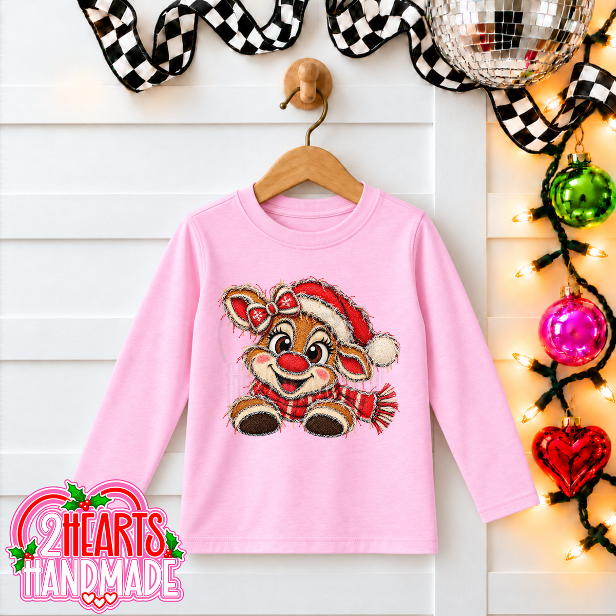 Faux Patch Reindeer - Boy & Girl (Kiddos)