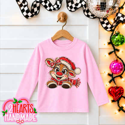 Faux Patch Reindeer - Boy & Girl (Kiddos)