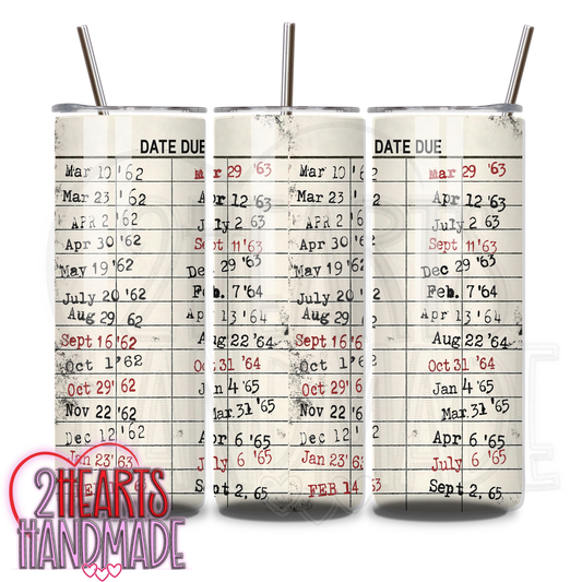 Library Card Tumbler