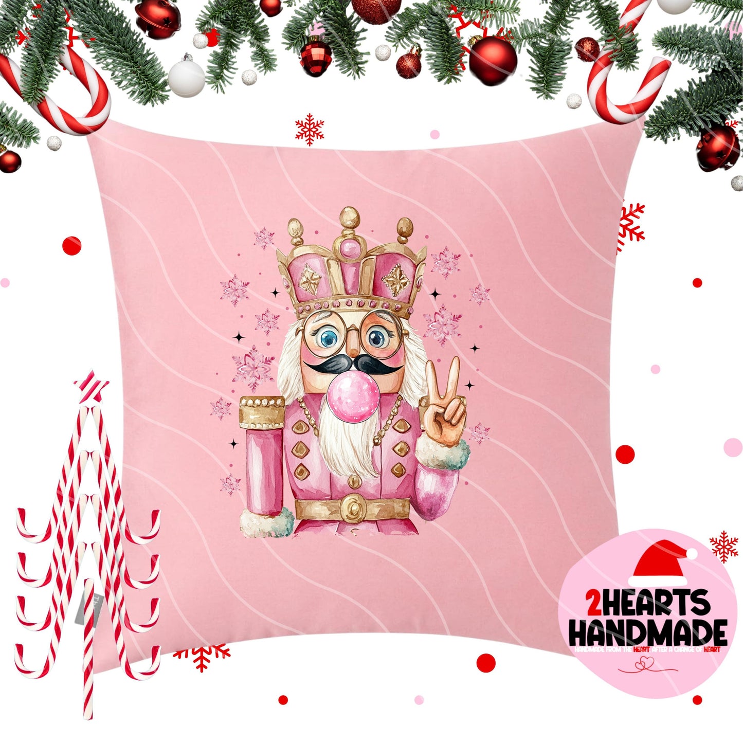 Nutcracker Blowing Bubble Throw Pillow Sham