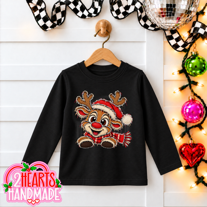 Faux Patch Reindeer - Boy & Girl (Kiddos)