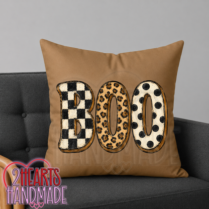 BOO Throw Pillow Cover (Pillow NOT Included)
