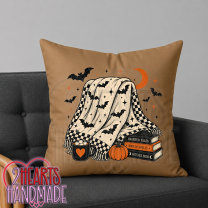 Cozy, with a Little Bit of Spook Throw Pillow Cover (Pillow NOT Included)