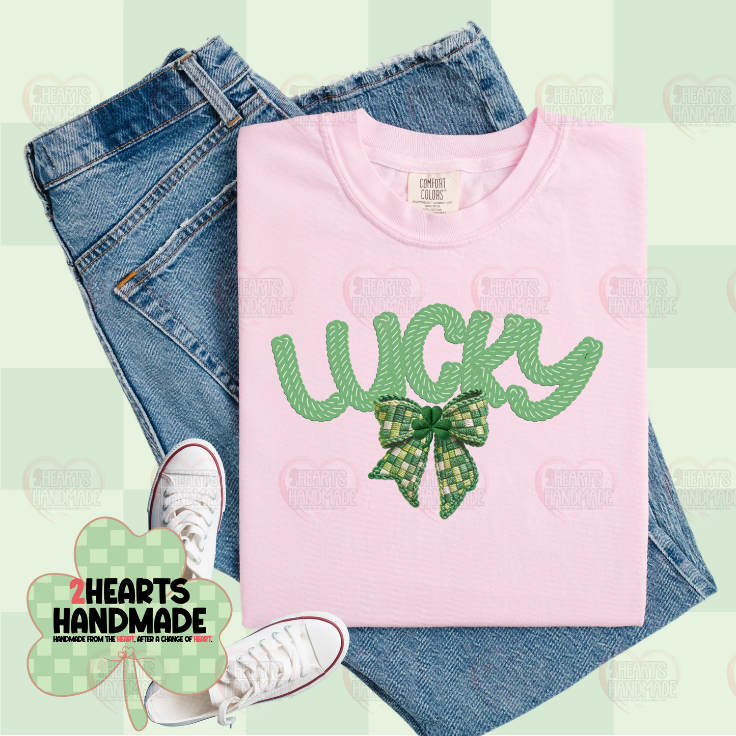 Embroidery Lucky (Faux)