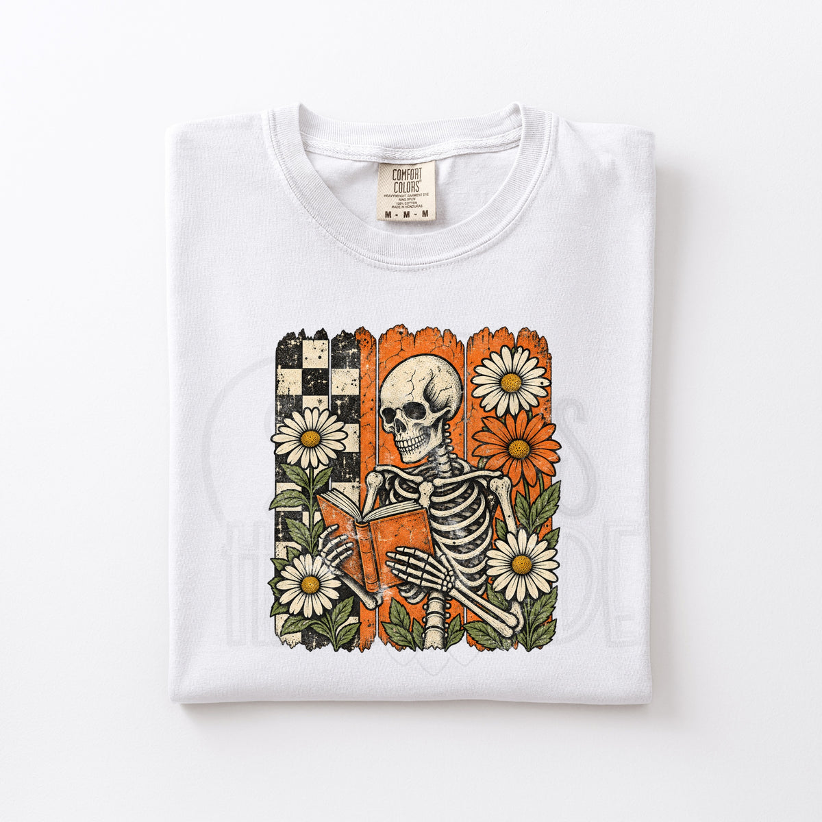 Skelly Reading in Fall Flowers