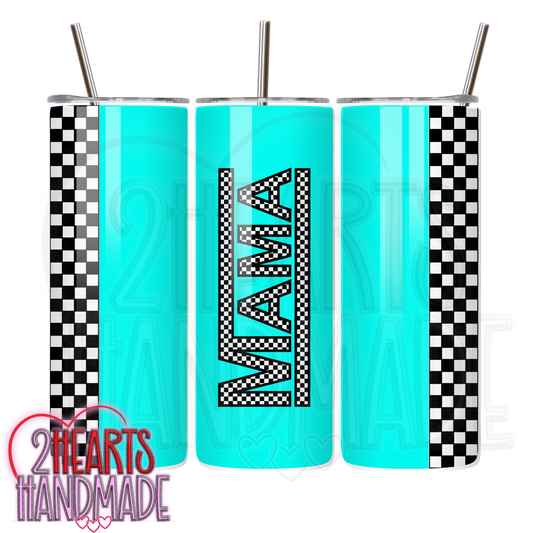 Checkered Mama Tumbler