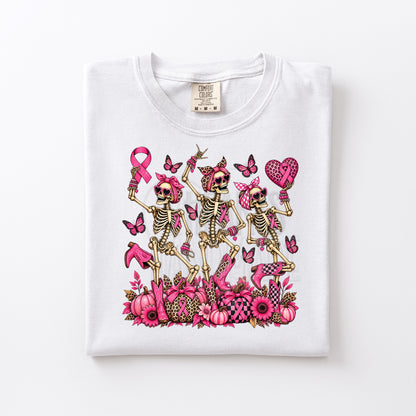 Breast Cancer Awareness: Breast Cancer Skeletons Dancing