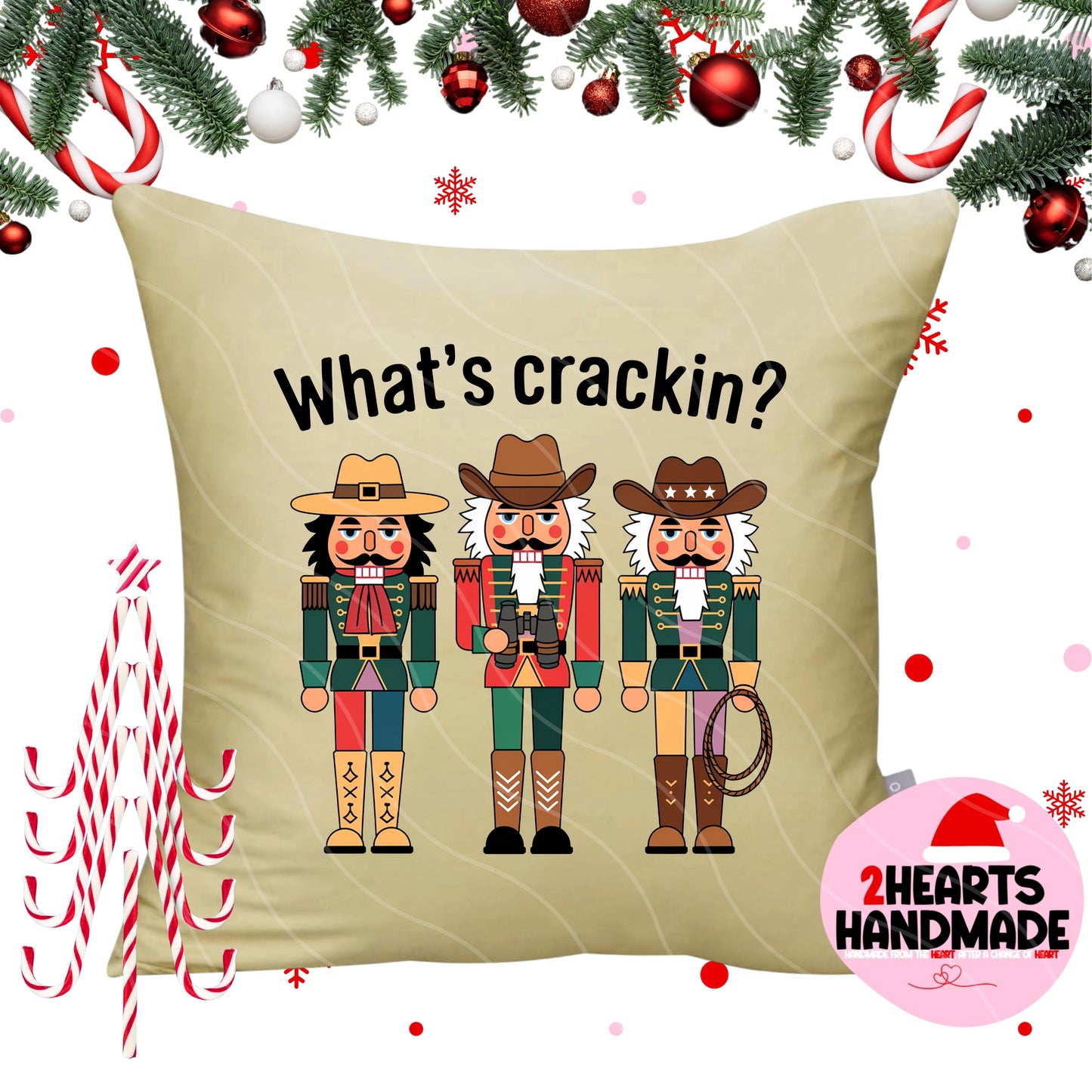 Whats Crackin' Christmas Pillow Sham