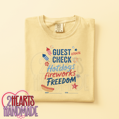 4th of July Guest Check