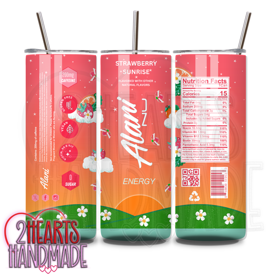 Strawberry Sunrise Can Tumbler