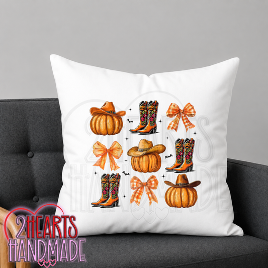 Fall Boots Throw Pillow Cover (Pillow NOT Included)