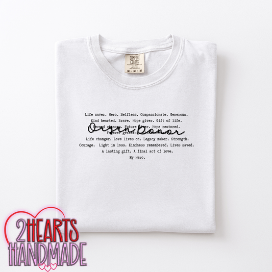 Organ Donor word cloud