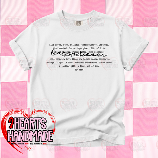 Organ Donor word cloud