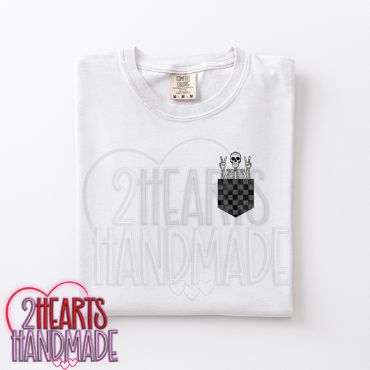 Skelly Pocket (Matching Sleeve on Sweatshirt)