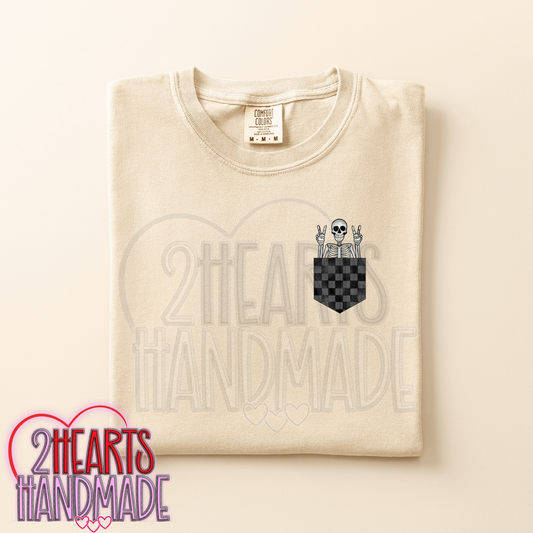 Skelly Pocket (Matching Sleeve on Sweatshirt)