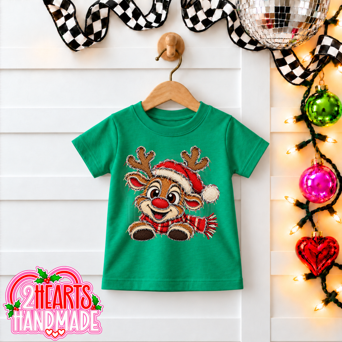 Faux Patch Reindeer - Boy & Girl (Kiddos)
