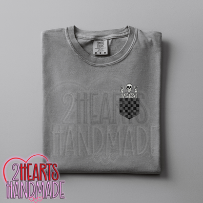 Skelly Pocket (Matching Sleeve on Sweatshirt)