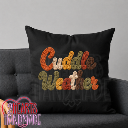 Cuddle Weather Throw Pillow Cover (Pillow NOT Included)