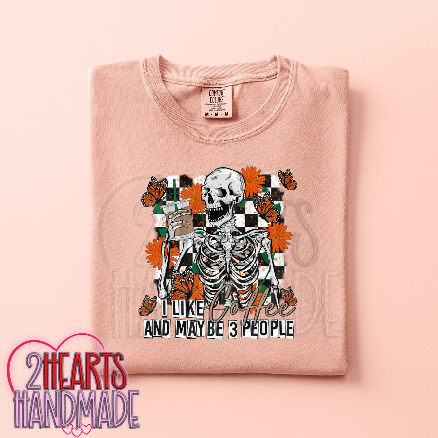 I Like Coffee and Maybe 3 People (Matching Sleeve on Sweatshirt)