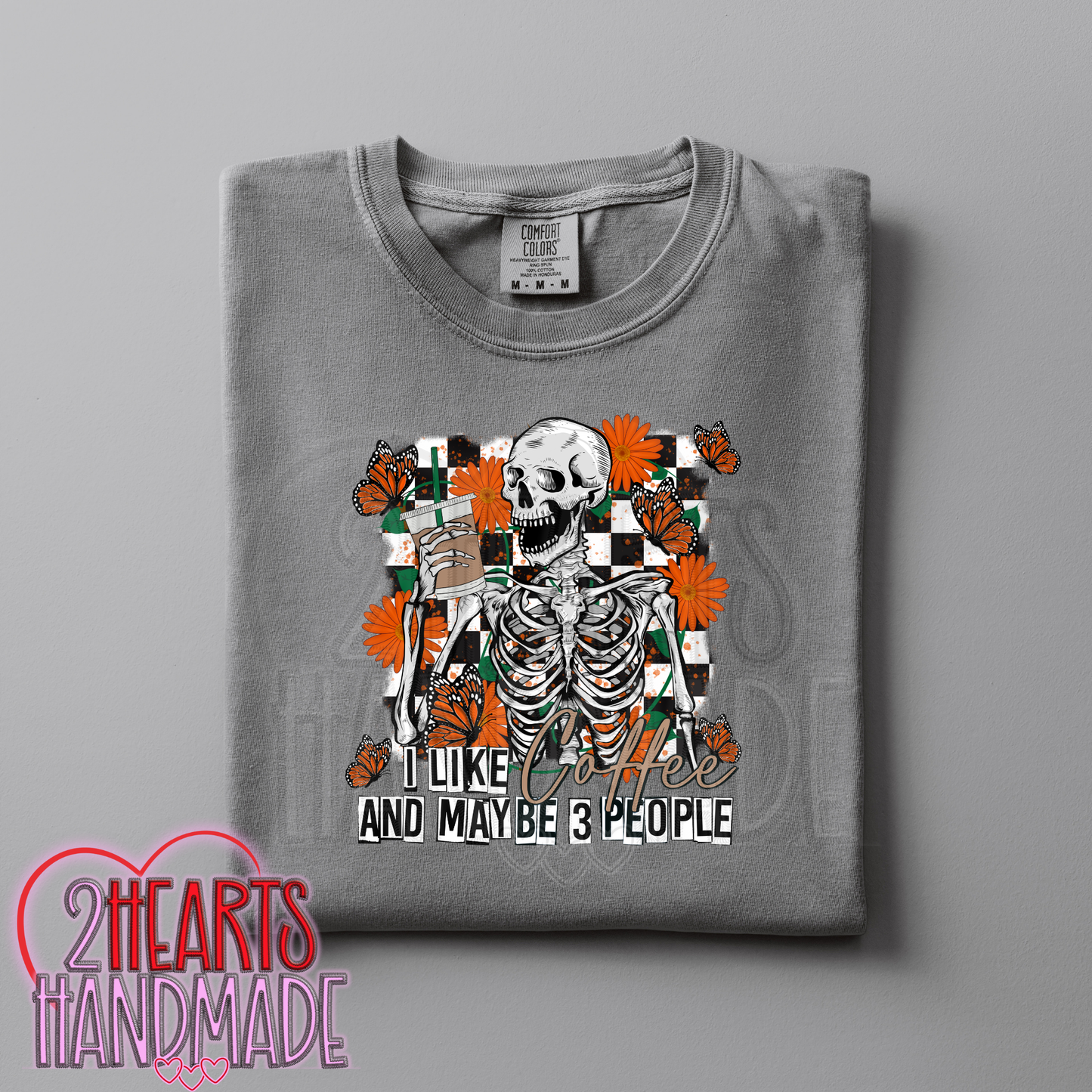 I Like Coffee and Maybe 3 People (Matching Sleeve on Sweatshirt)