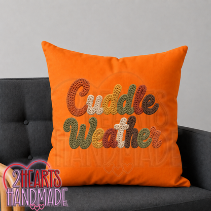 Cuddle Weather Throw Pillow Cover (Pillow NOT Included)