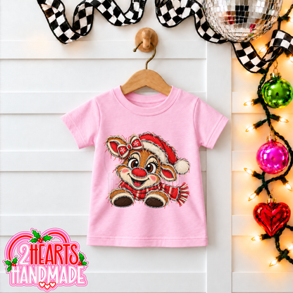 Faux Patch Reindeer - Boy & Girl (Kiddos)