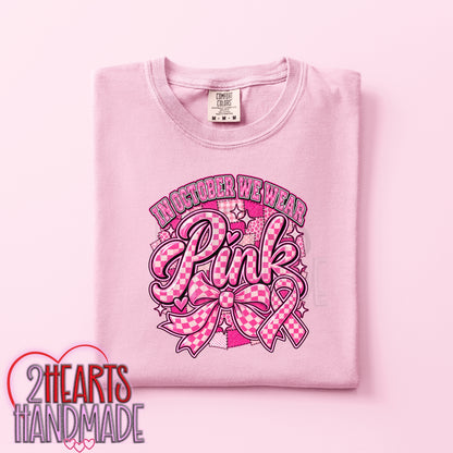 Breast Cancer Awareness: In October We Wear Pink (Checkers)