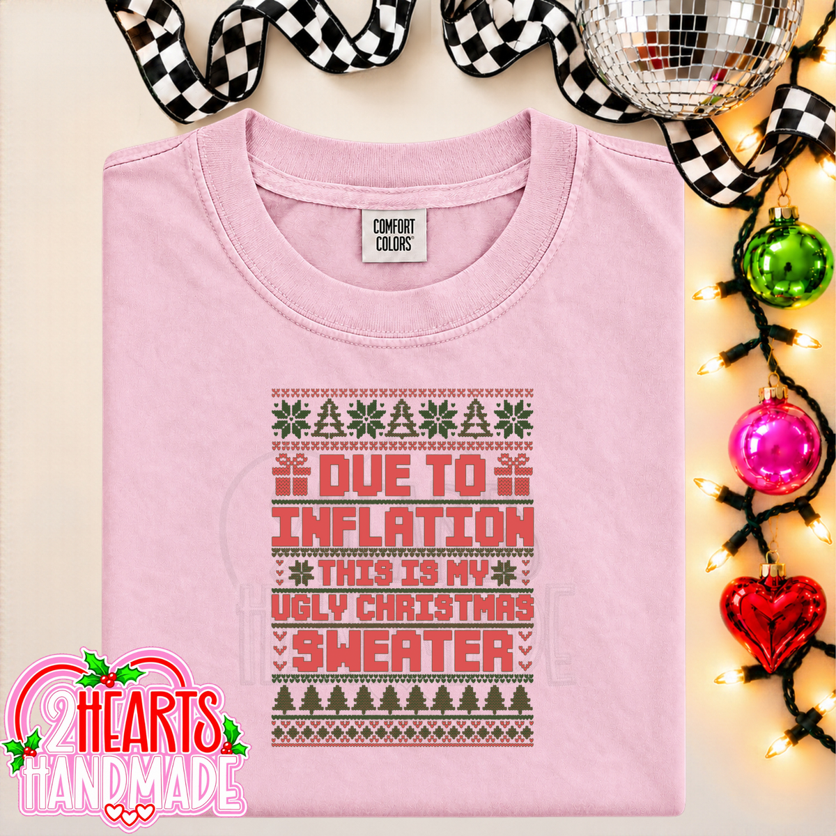 Due To Inflation, This Is My Ugly Christmas Sweater (Couples Set)
