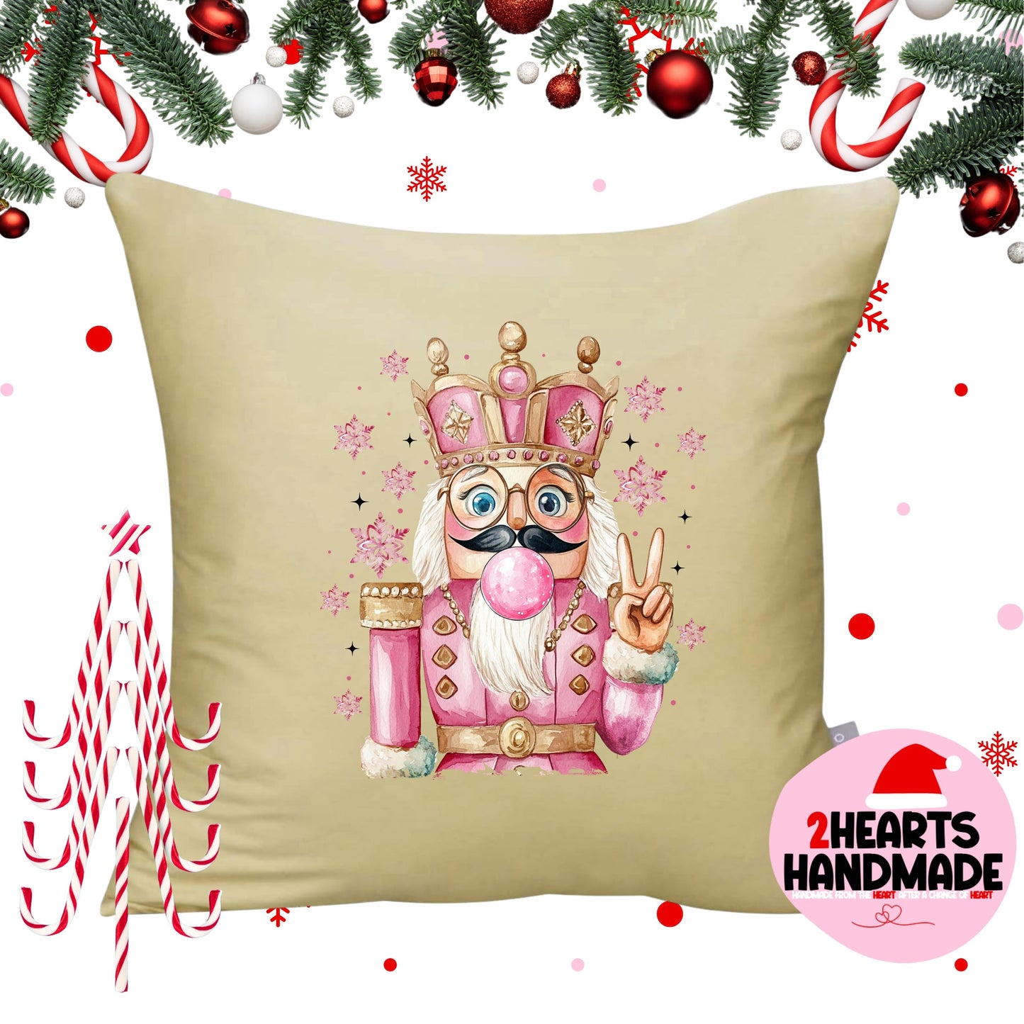 Nutcracker Blowing Bubble Throw Pillow Sham