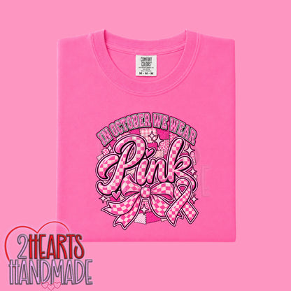 Breast Cancer Awareness: In October We Wear Pink (Checkers)