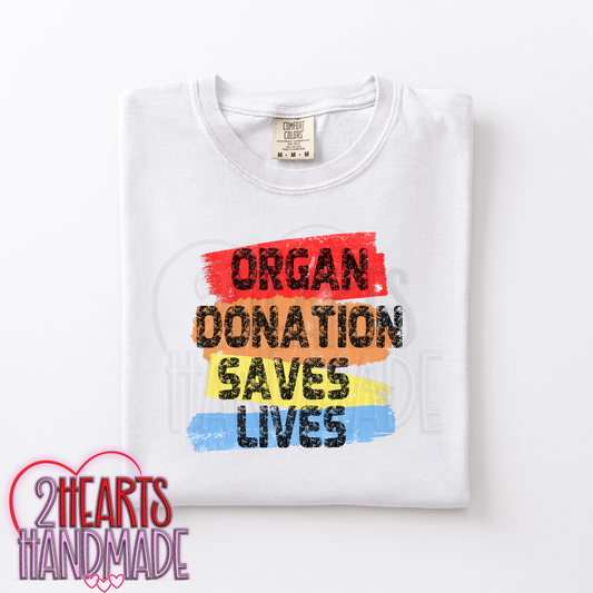 Organ Donation Saves Lives Colorful