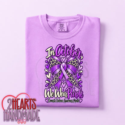 Domestic Violence Awareness: In October We Wear Purple