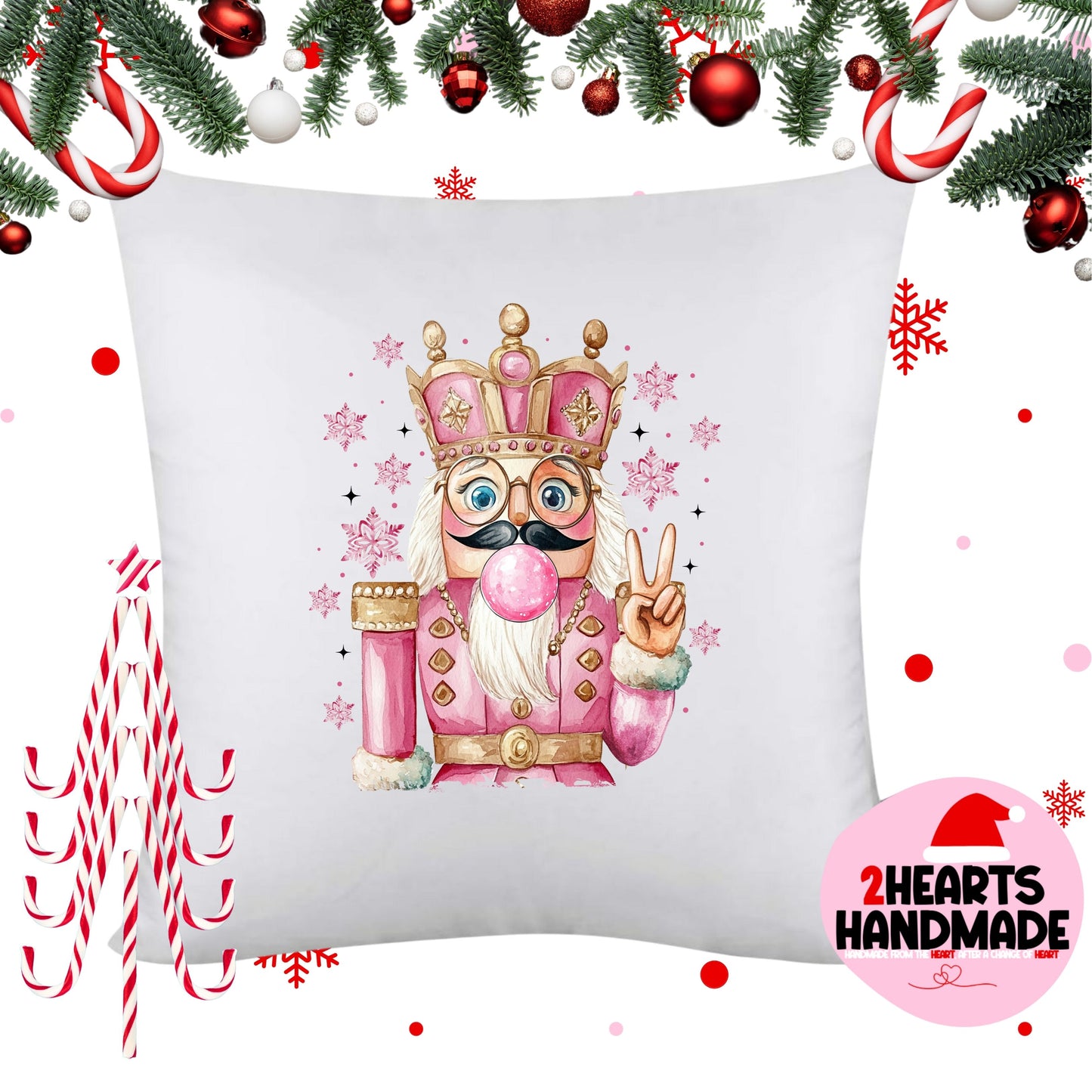 Nutcracker Blowing Bubble Throw Pillow Sham